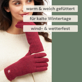 Alpaka Gefütterte Fingerhandschuhe UNI - 100% Alpaka