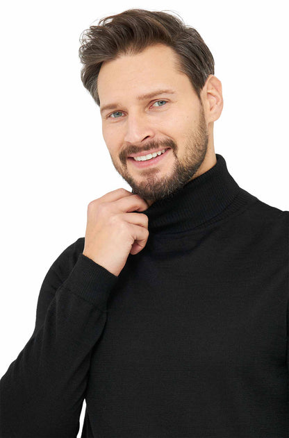 Alpaka Pullover MADAI Herren schwarz