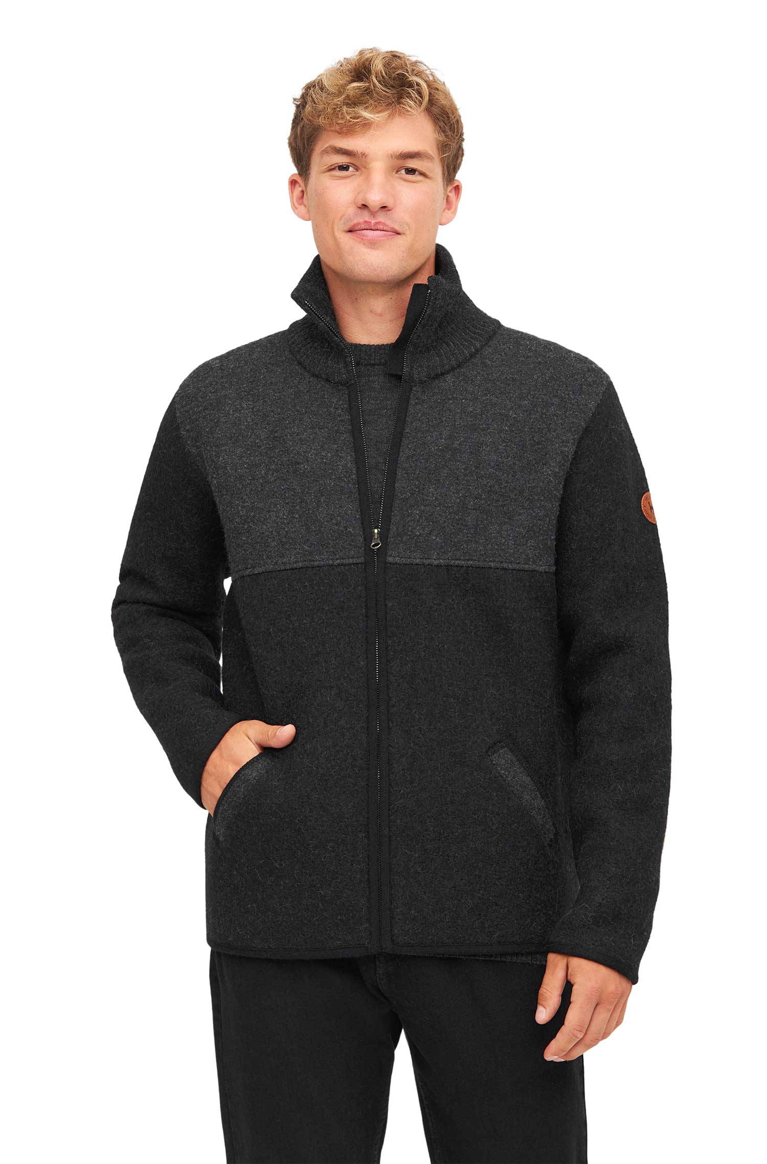 Filzjacke OLIVER schwarz