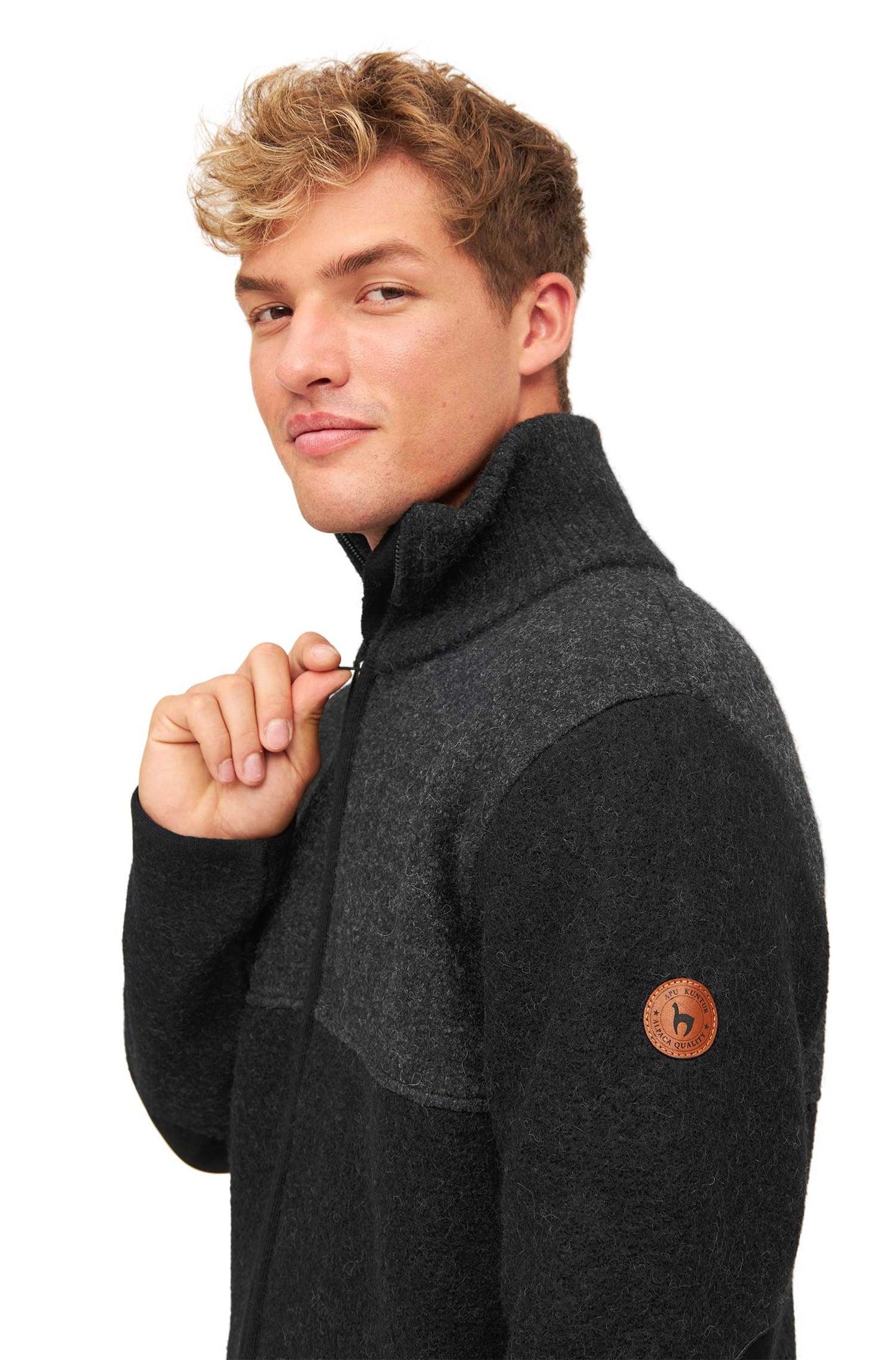 Filzjacke OLIVER schwarz