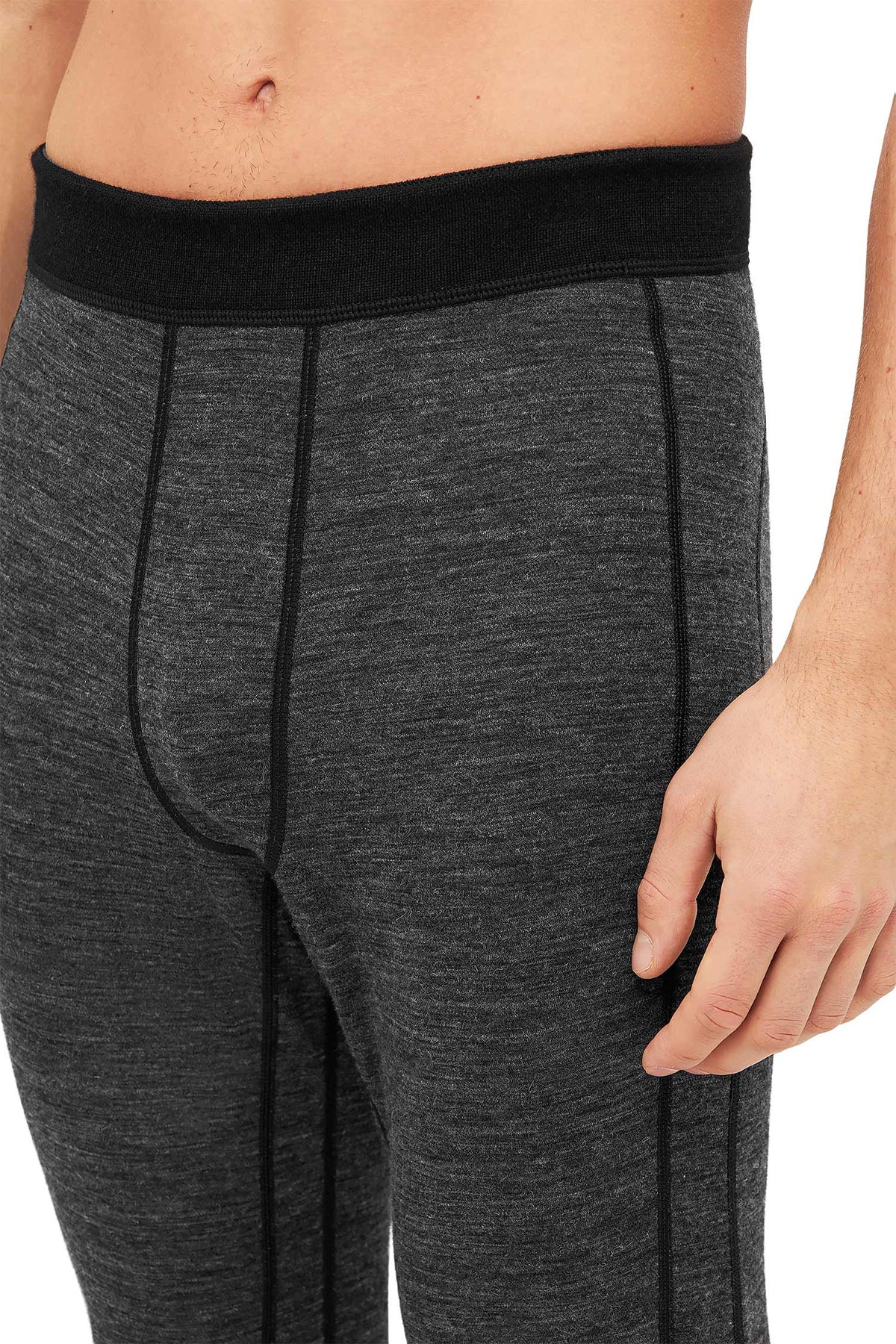 Alpaka 3/4-Leggings THERMO Herren anthrazit