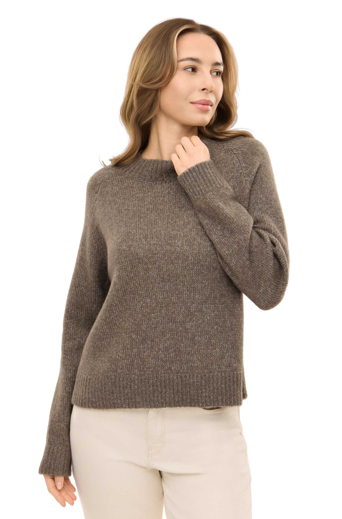 Alpaka Pullover ELLA taupe