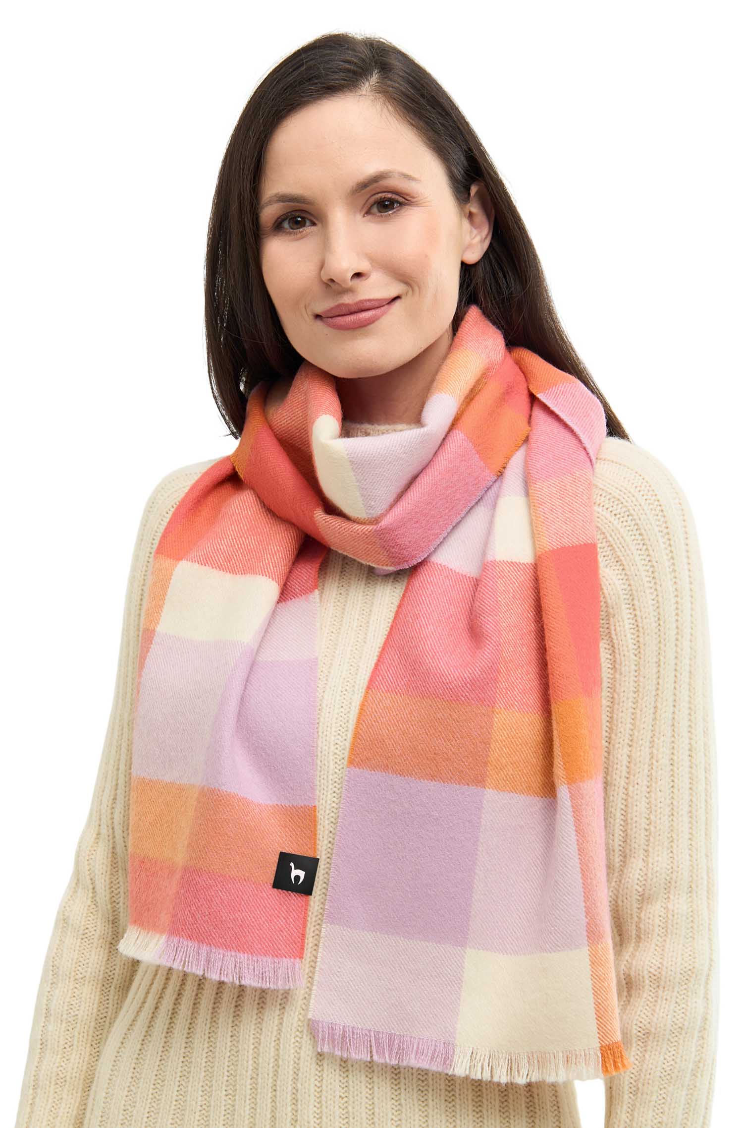 Alpaka Schal AMIGO - 100% Alpaka peach rose