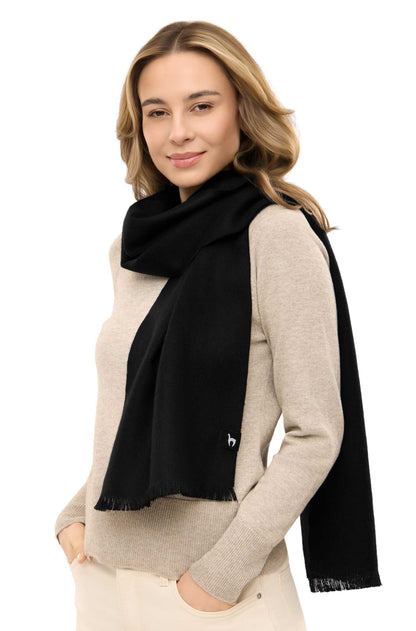 Alpaka Schal TIERRA - 100% Alpaka schwarz