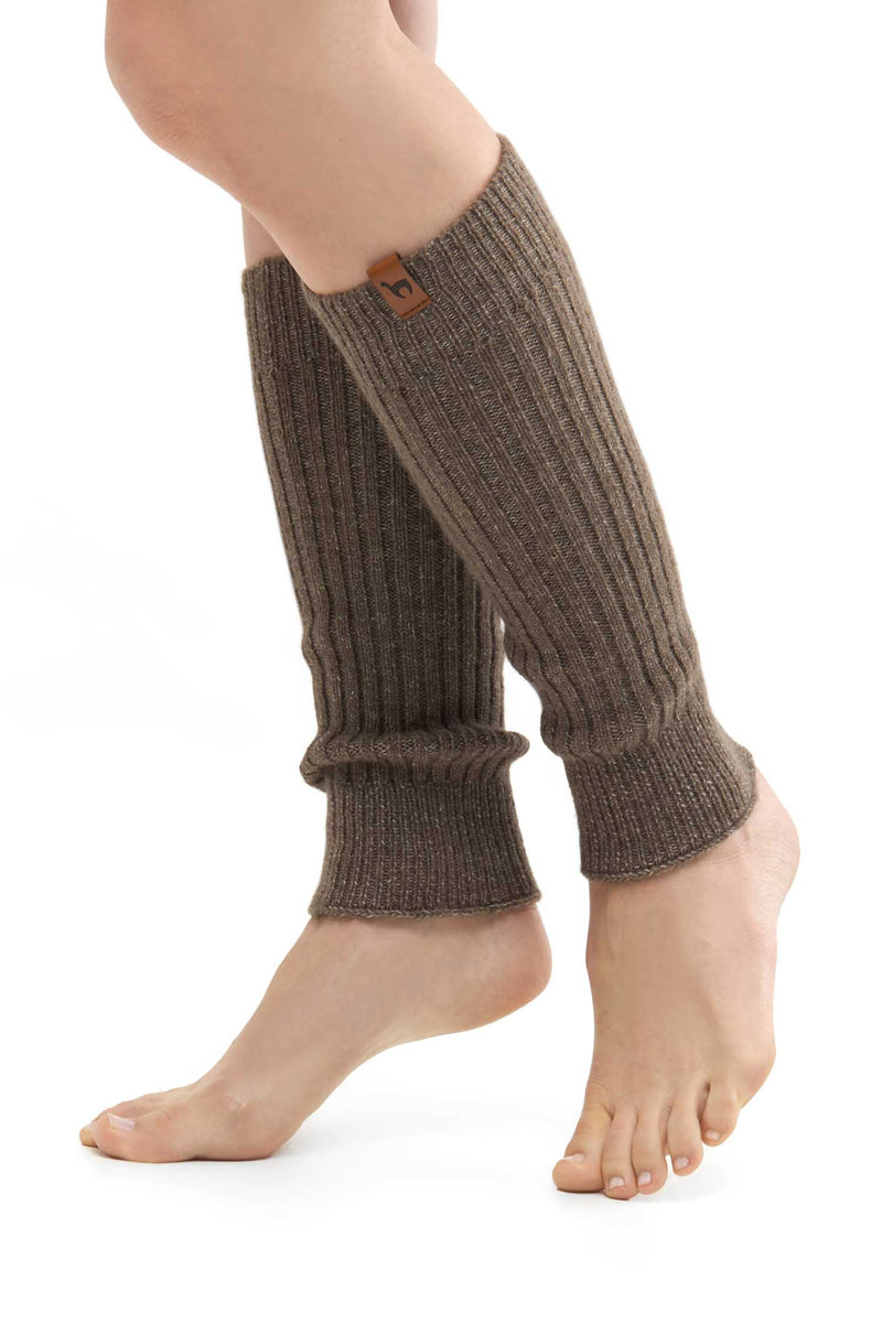 Alpaka Beinstulpen PACA - 87% Alpaka und Merino taupe one-size