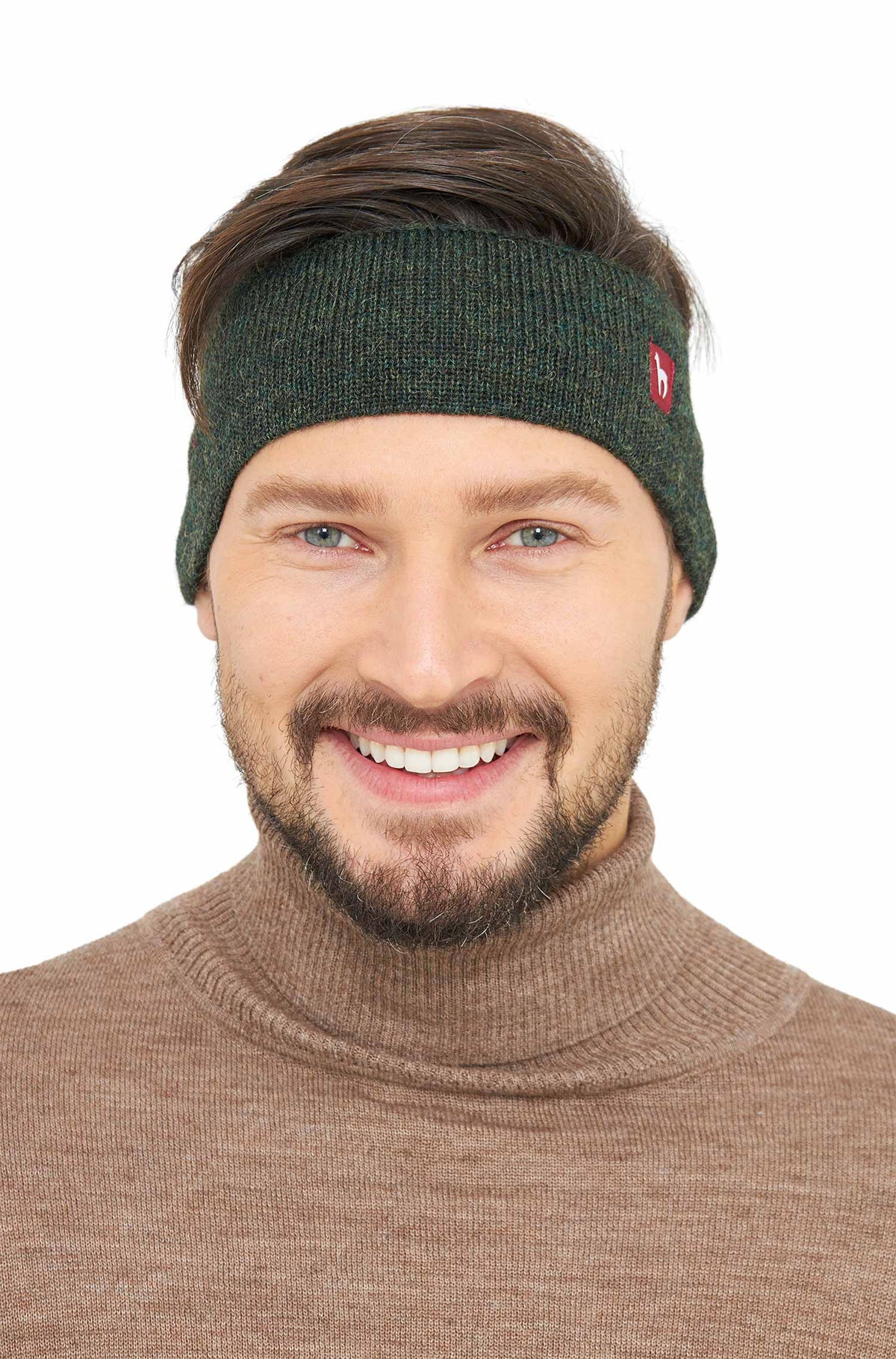 Alpaka Stirnband UNI mit Ohrenklappen - 100% Alpaka