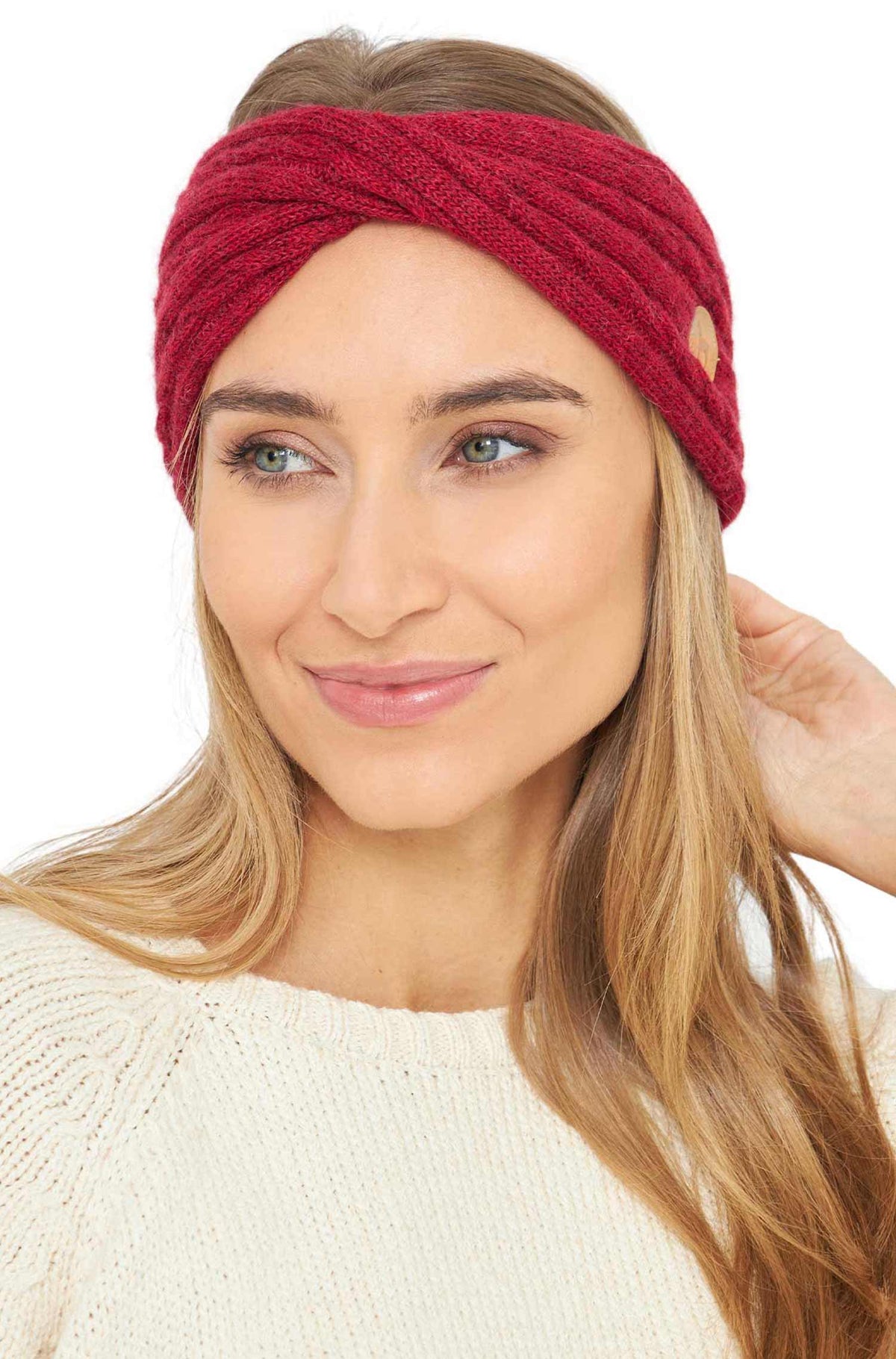 Alpaka Stirnband SUAVE mit Twist - 100% Alpaka