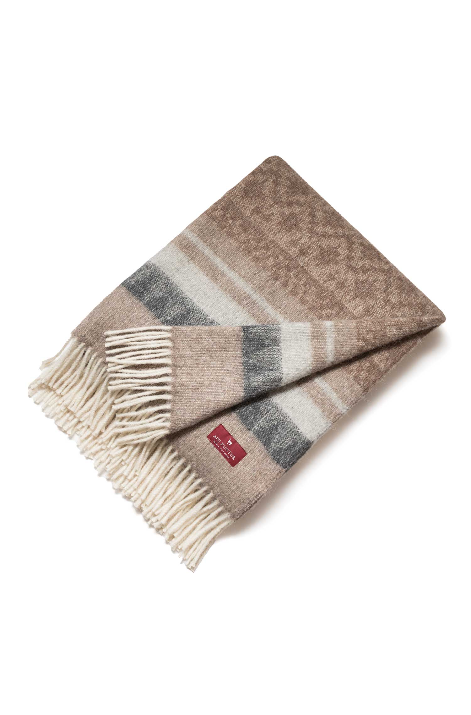 Alpaka Decke MUNDO kamel/beige