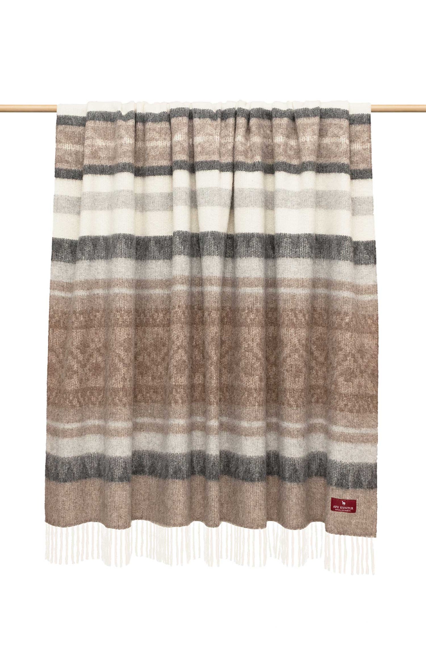 Alpaka Decke MUNDO kamel/beige