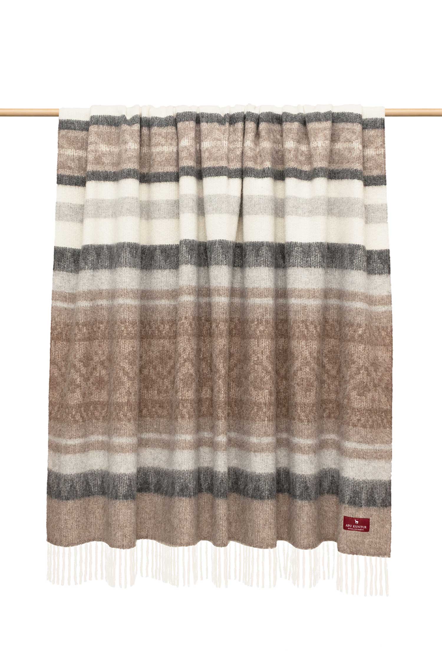 Alpaka Decke MUNDO kamel/beige