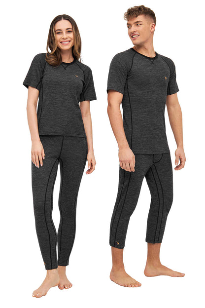 Alpaka Shirt THERMO Damen anthrazit