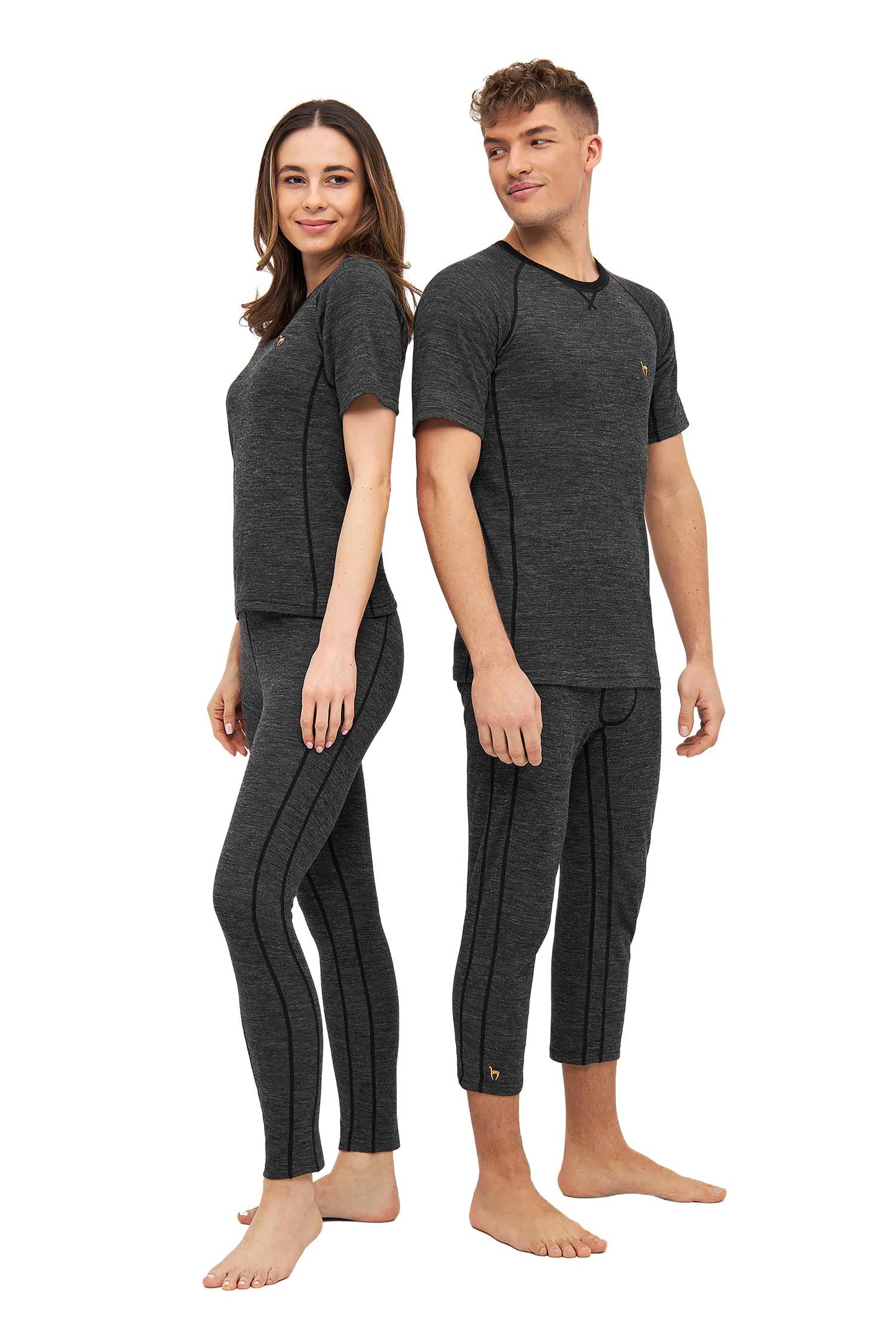 Alpaka Shirt THERMO Damen anthrazit