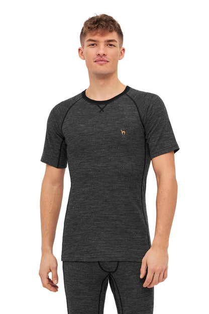 Alpaka Shirt THERMO Herren anthrazit
