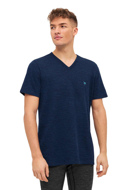Alpaka T-Shirt THERMO Herren navy