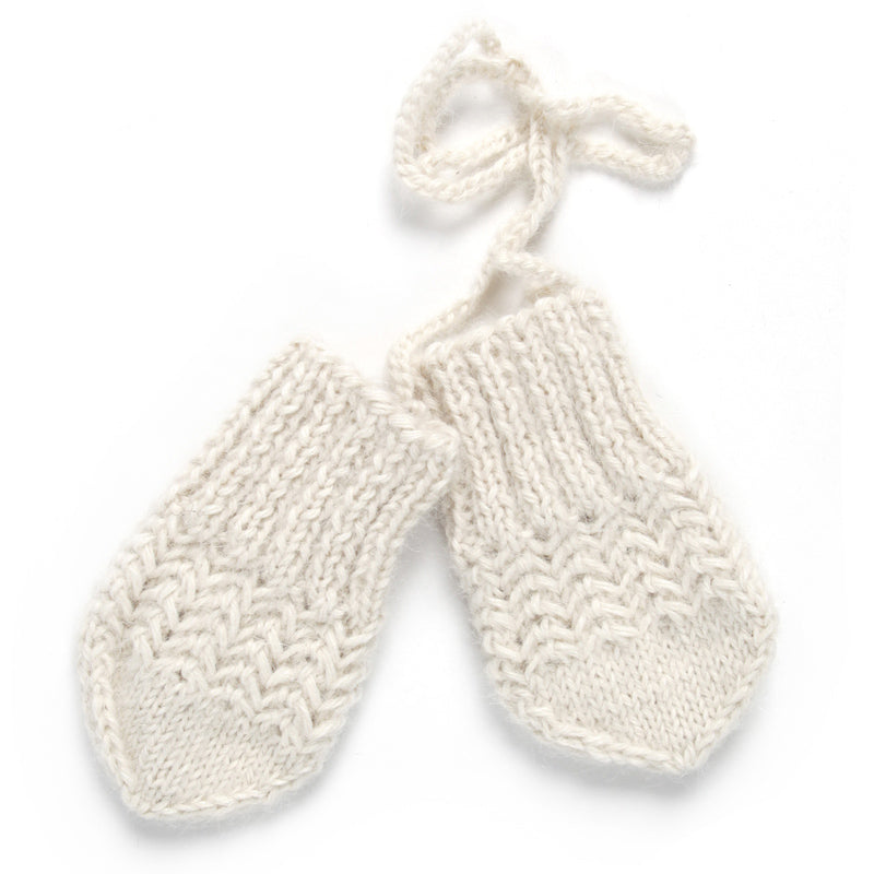Alpaka Baby-Handschuhe für Neugeborene