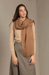 Damen Schal/Stola AMARETO aus 100% Alpaka 200x70 cm camel one-size