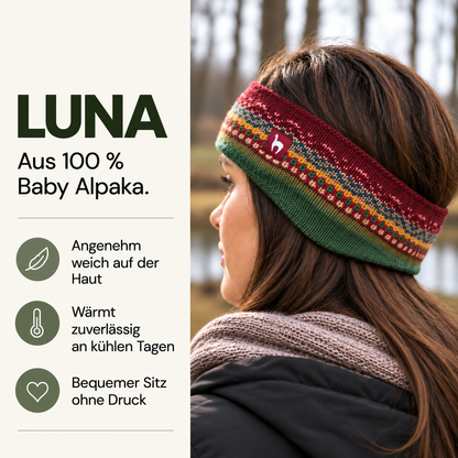 Alpaka Stirnband LUNA - 100% Alpaka