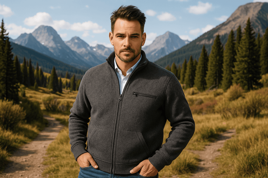 Alpaka Strickjacke