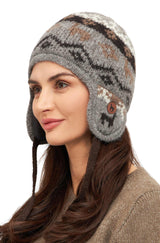 Mütze Inka Natura - 100% Alpaka anthrazit