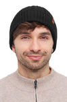 Alpaka Wendemütze SUAVE - 100% Alpaka schwarz one-size