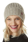 Alpaka Mütze BIANCA mit Merino sand one-size von Apu Kuntur