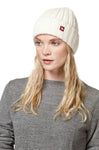 Alpaka Mütze BIANCA mit Merino wollweiss one-size von Apu Kuntur