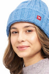 Alpaka Mütze BIANCA mit Merino sky blue one-size von Apu Kuntur