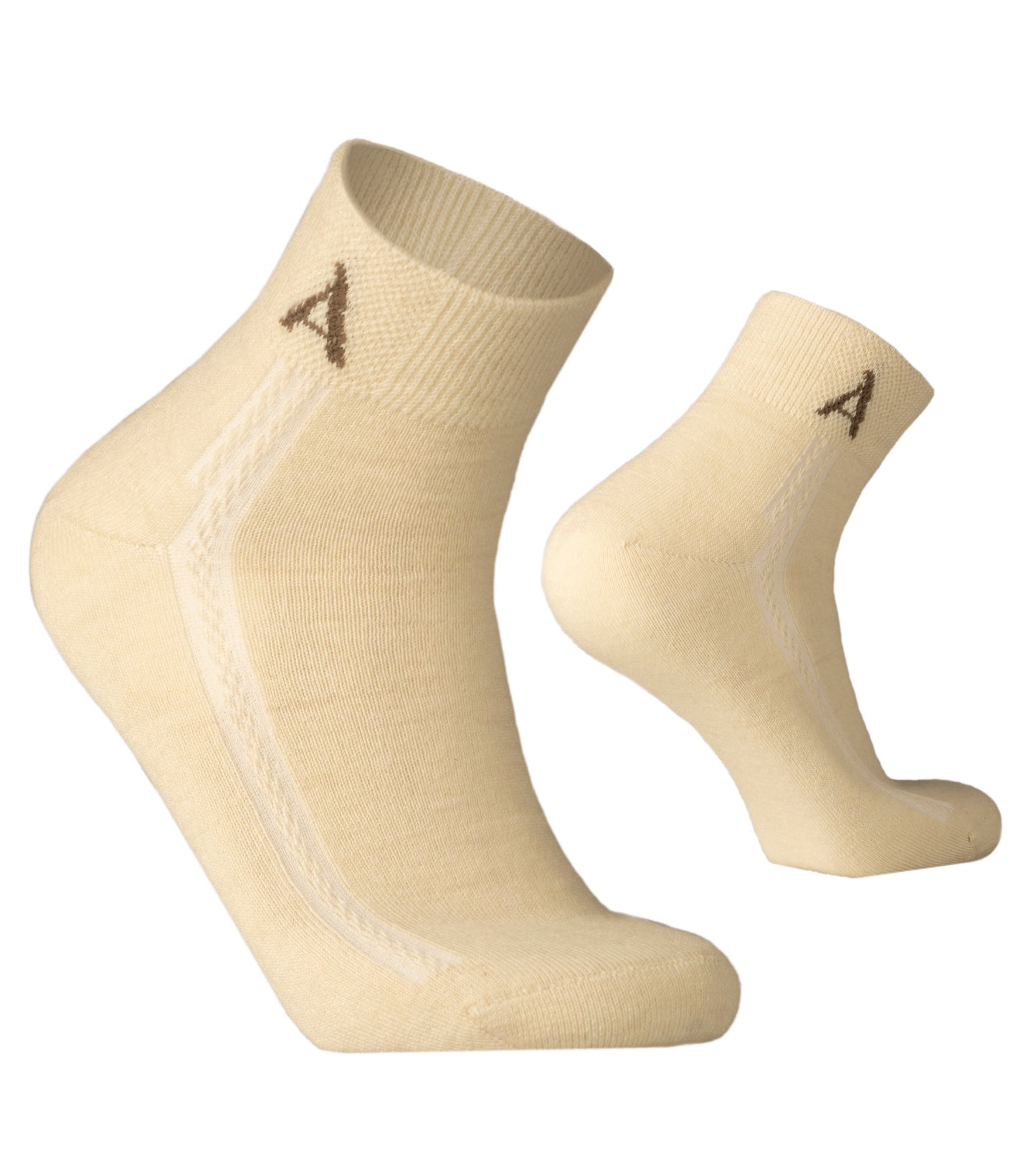 Alpaka Kuschel- und Bettsocken - 78% Alpaka creme