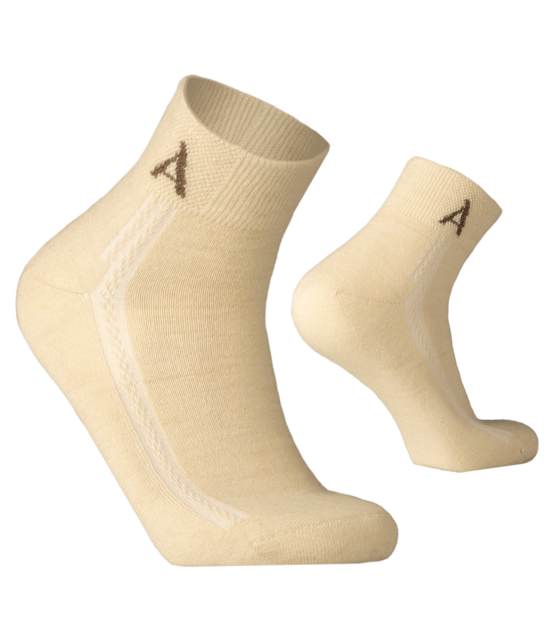 Alpaka Kuschel- und Bettsocken - 78% Alpaka creme