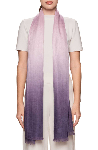 Alpaka Stola AURA - 70% Alpaka & 30% Seide malve lila