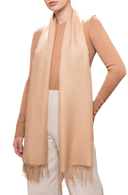 Alpaka Stola SELVA - 70% Alpaka & 30% Seide beige