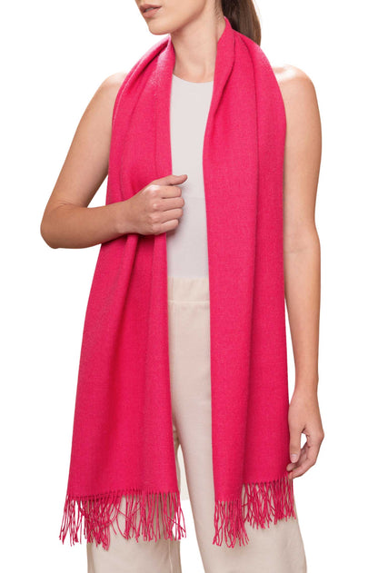 Alpaka Stola SELVA - 70% Alpaka & 30% Seide fuchsia