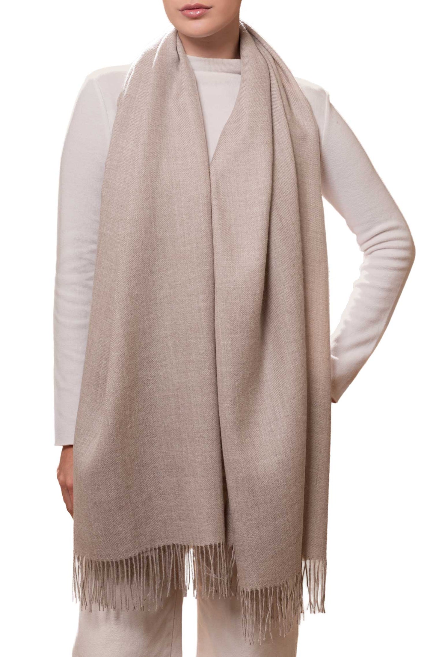 Alpaka Stola ELIO - 100% Alpaka sand