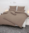 Mako-Soft-Seersucker Bettwäsche PIANO 0125 taupe von Janine