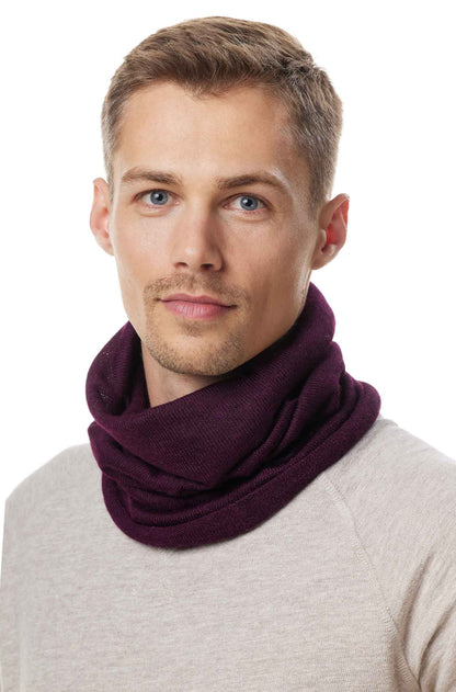 Alpaka Schal BERG-LOOP violett one-size