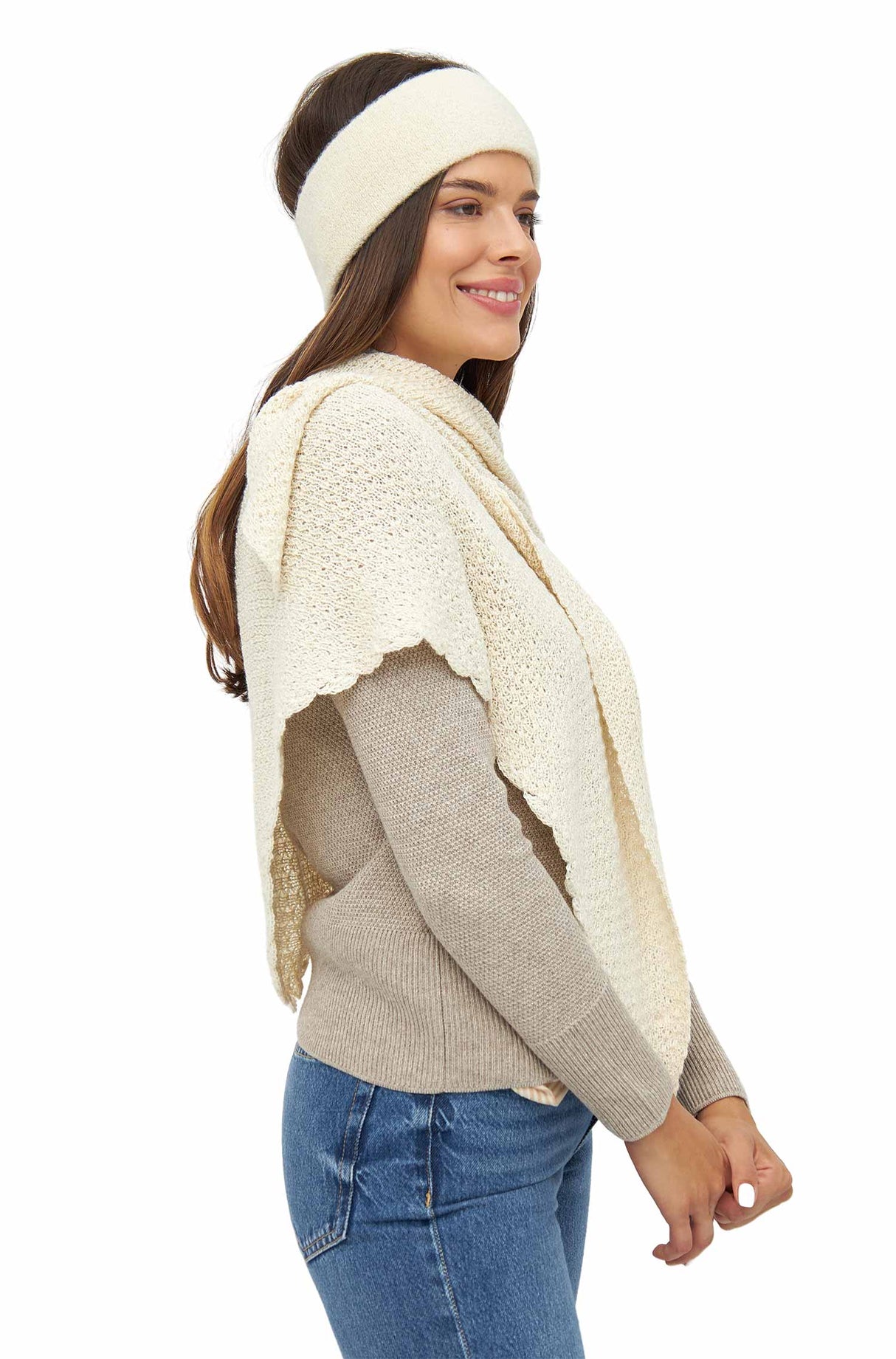 Schal Dreieck MARIPOSA aus 100% Alpaka