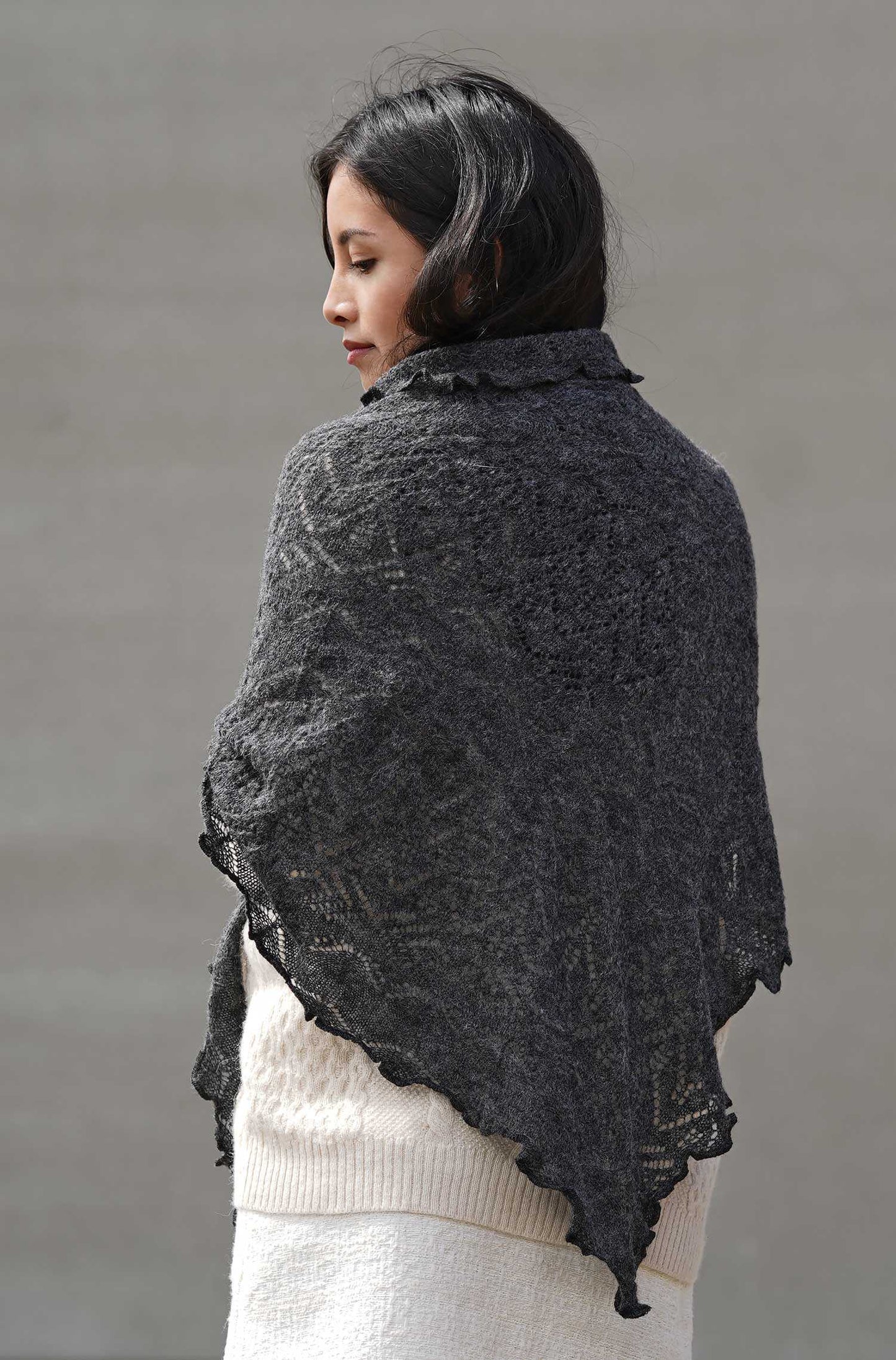 Alpaka Schal HADIA - 55% Alpaka & 26% Merino