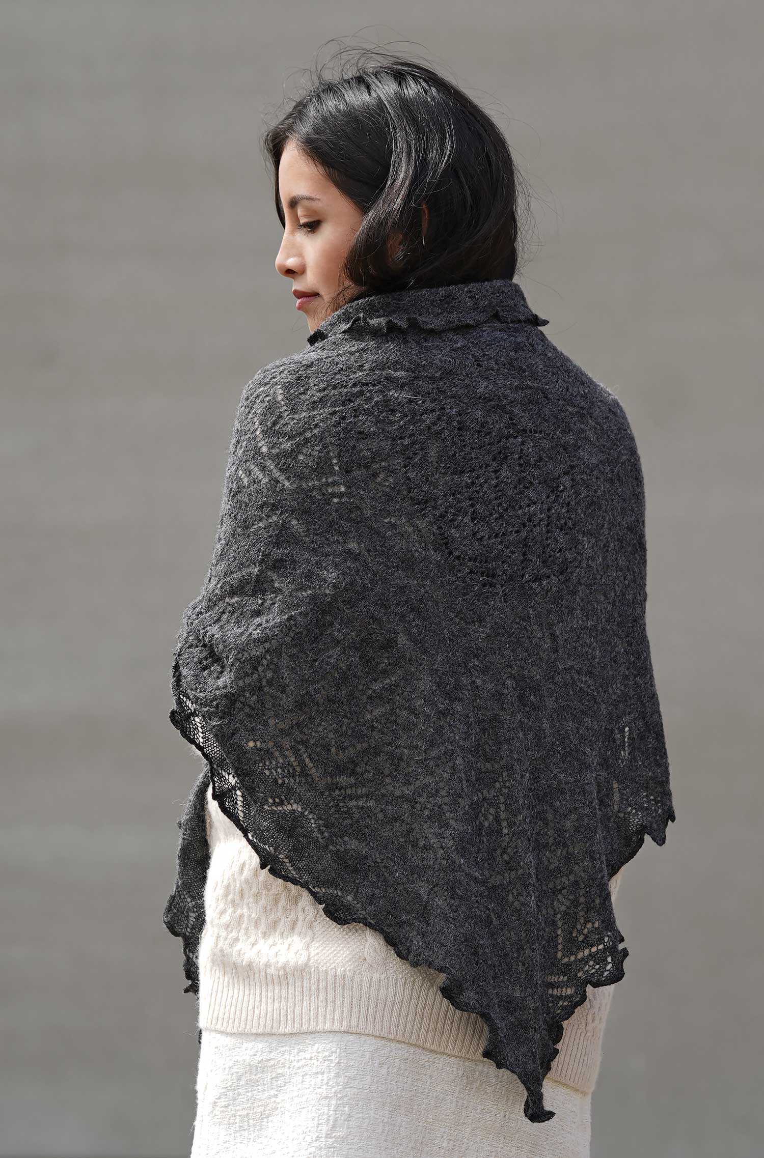Alpaka Schal HADIA - 55% Alpaka & 26% Merino