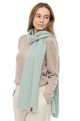 Schal PACA mit 87% Alpaka und Merino seafoam one-size
