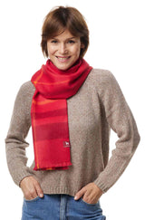 Schal PADRINO aus 100% Alpaka rot one-size