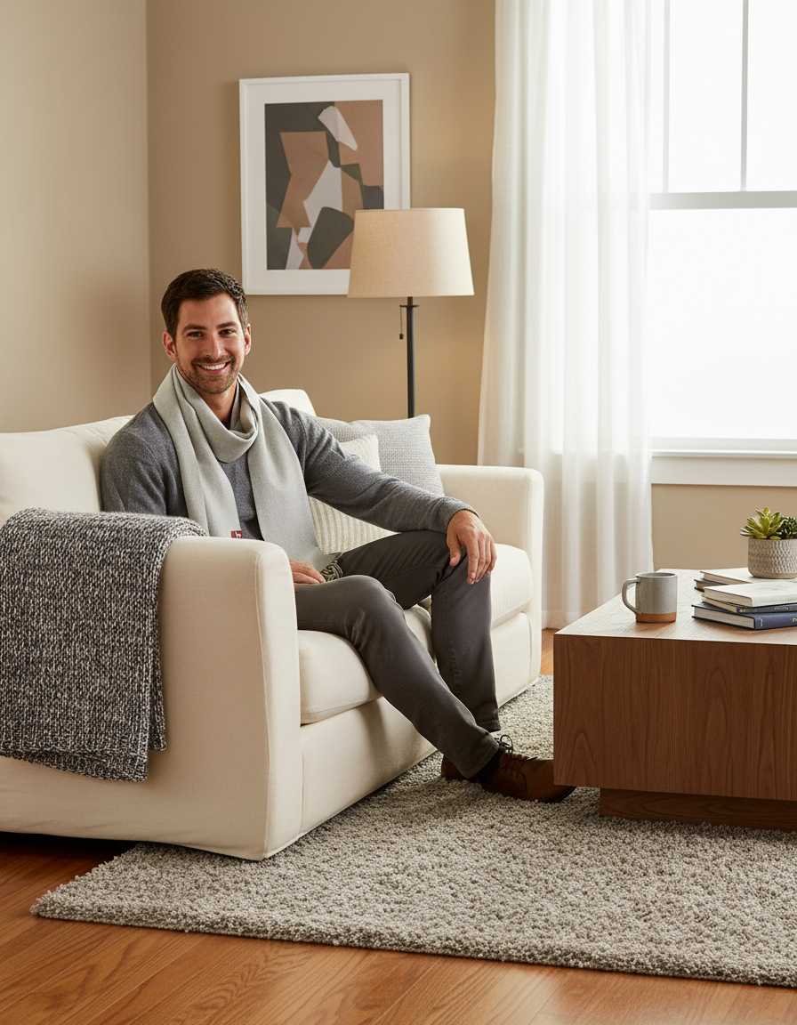 Alpaka Schal Uni aus 100% Alpaka - 17 Farben