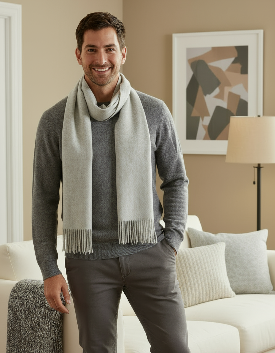 Alpaka Schal Uni aus 100% Alpaka - 17 Farben