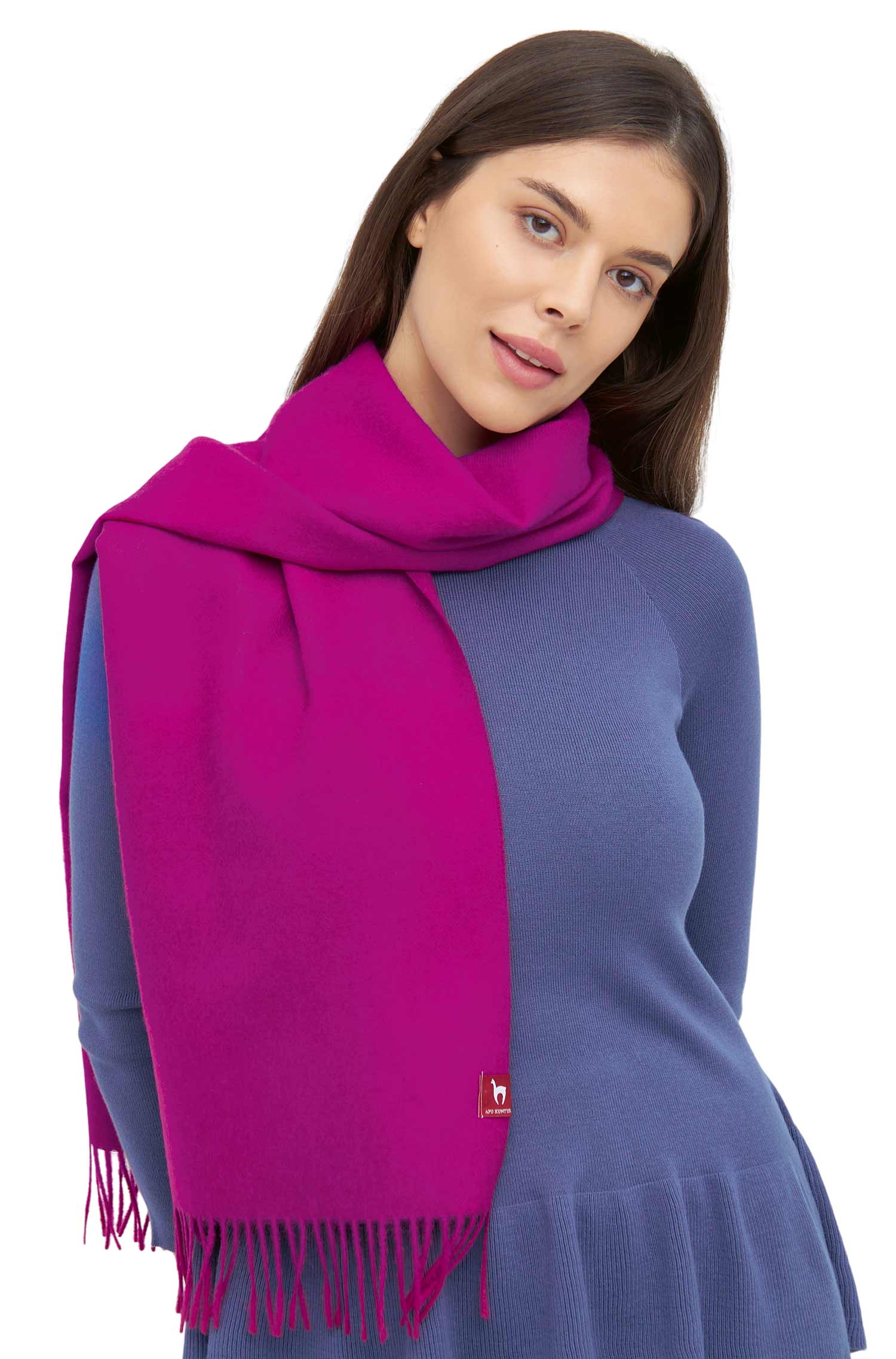 Alpaka Schal Uni - 100% Alpaka
