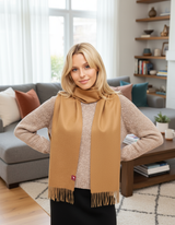 Alpaka Schal Uni aus 100% Alpaka - 17 Farben