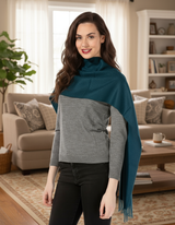 Alpaka Schal Uni aus 100% Alpaka - 17 Farben