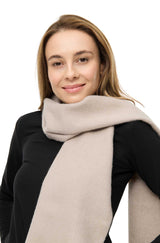 Alpaka Schal Uni aus 100% Alpaka