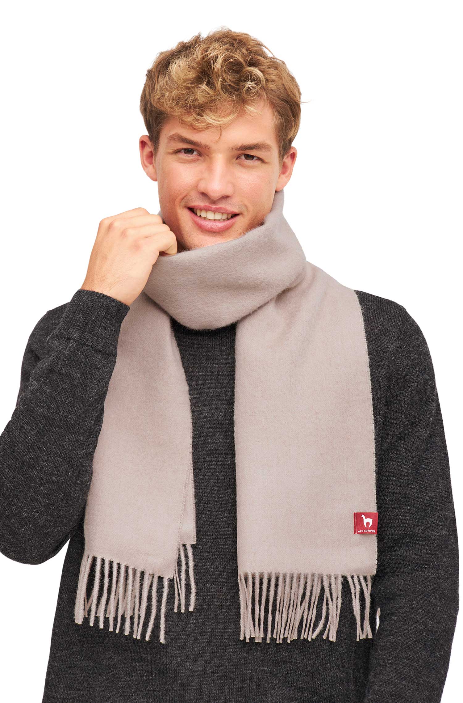 Alpaka Schal Uni - 100% Alpaka