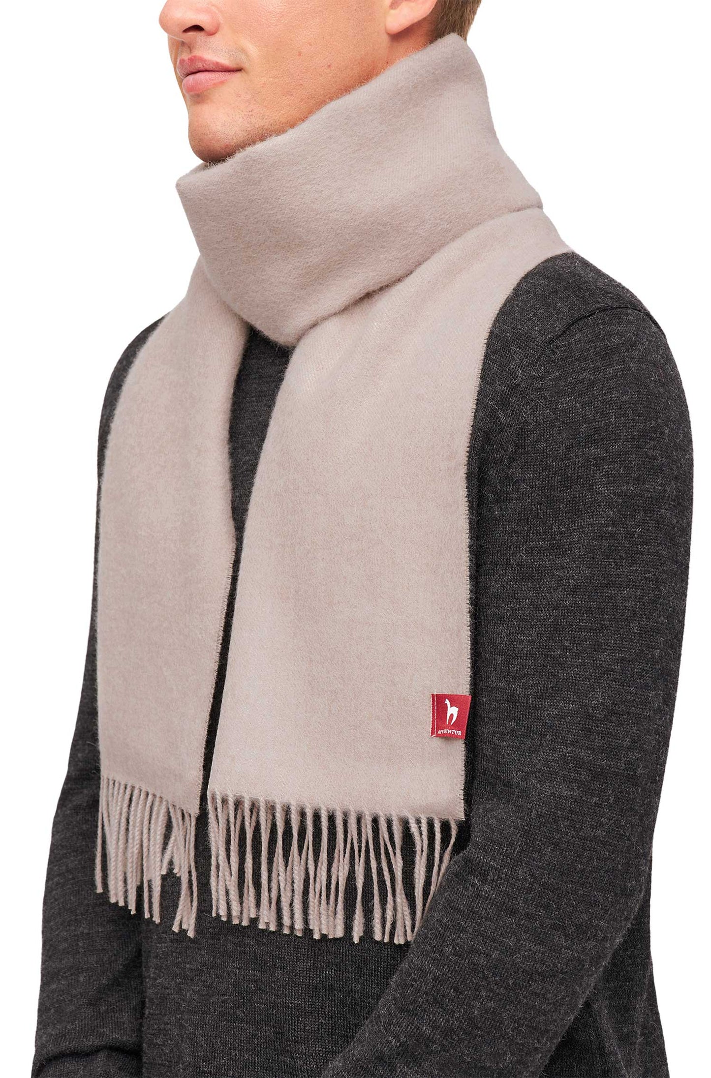Alpaka Schal Uni - 100% Alpaka