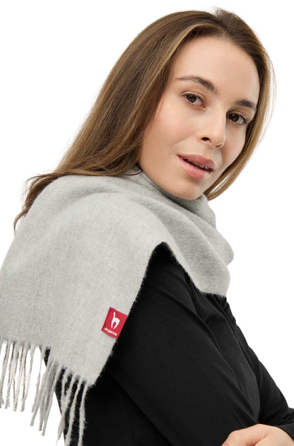 Alpaka Schal Uni - 100% Alpaka