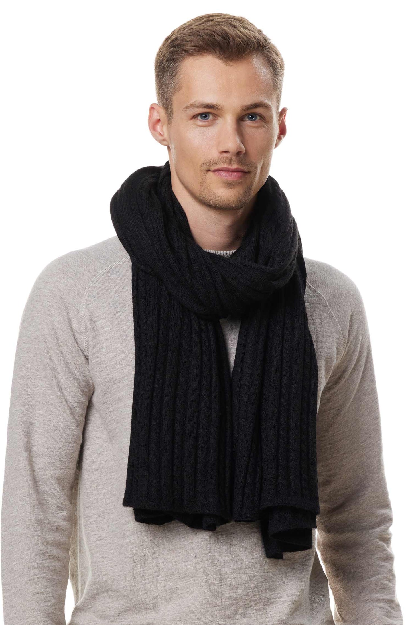 Alpaka Schal/Reisedecke SUAVE schwarz one-size